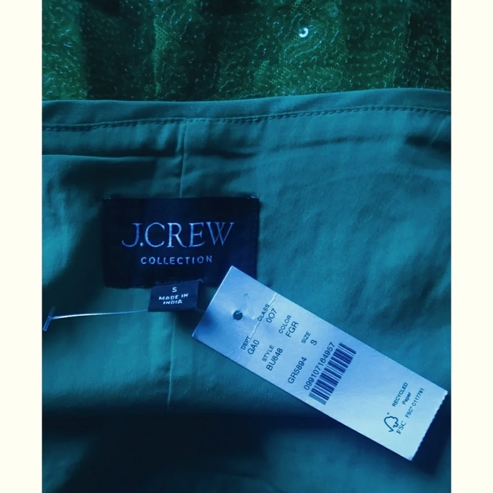 J.Crew Collection sequin crop top
